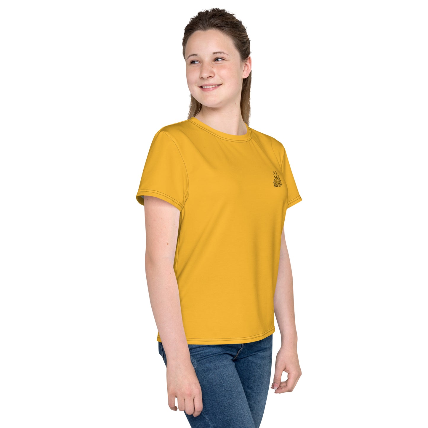 T-shirt Ado Jaune Lumière - "Simplement JM&Oli"