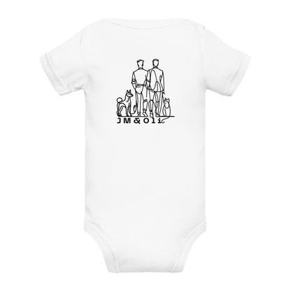 Body Bébé à Manches Courtes Blanc #MonGrandBo