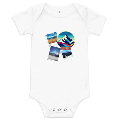 Body Bébé à Manches Courtes Blanc #MonGrandBo