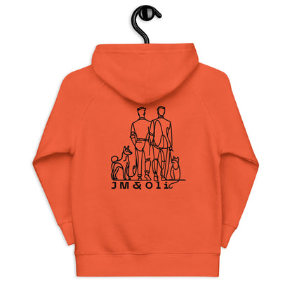 Sweat à capuche orange #mongrandbo