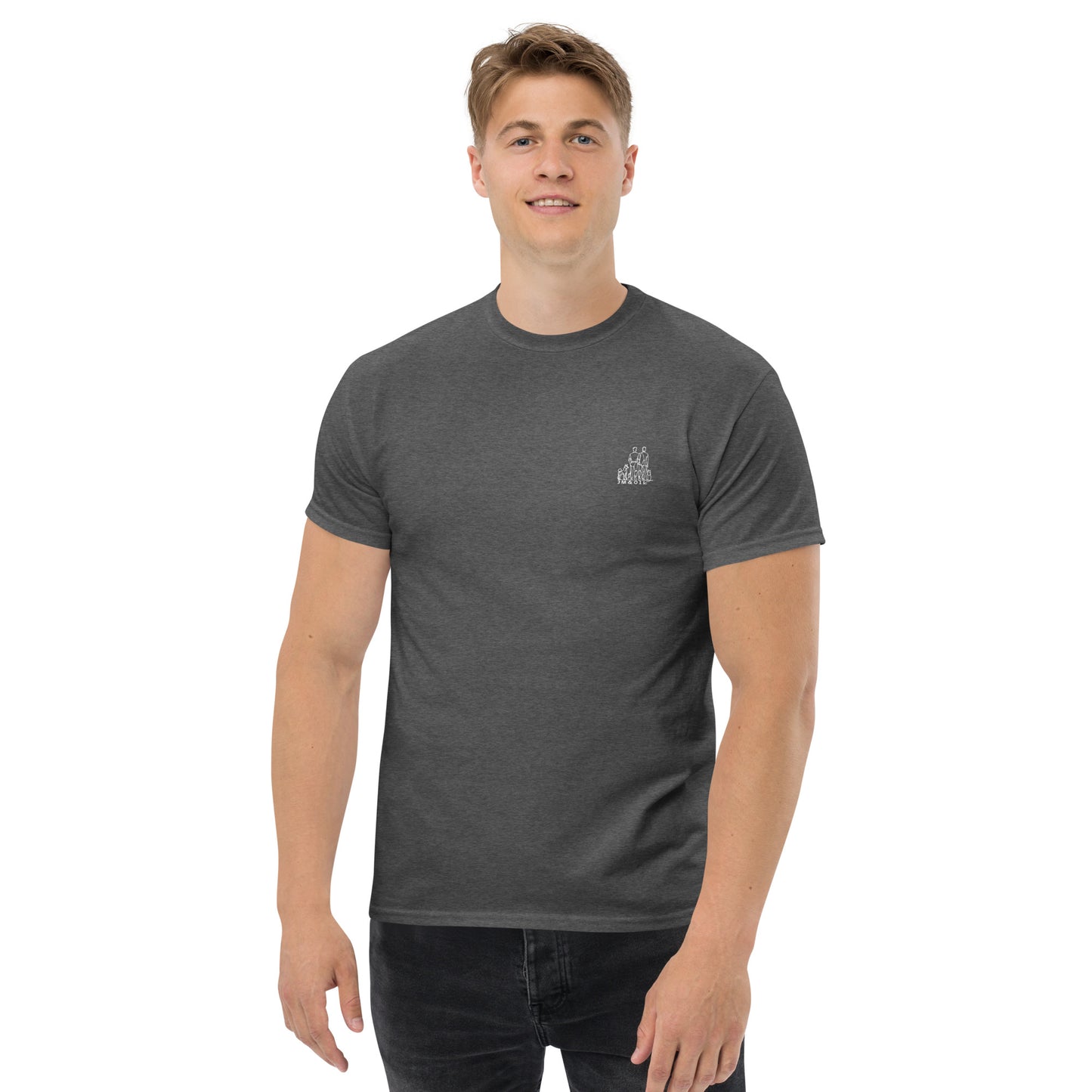 T-shirt grise classique homme