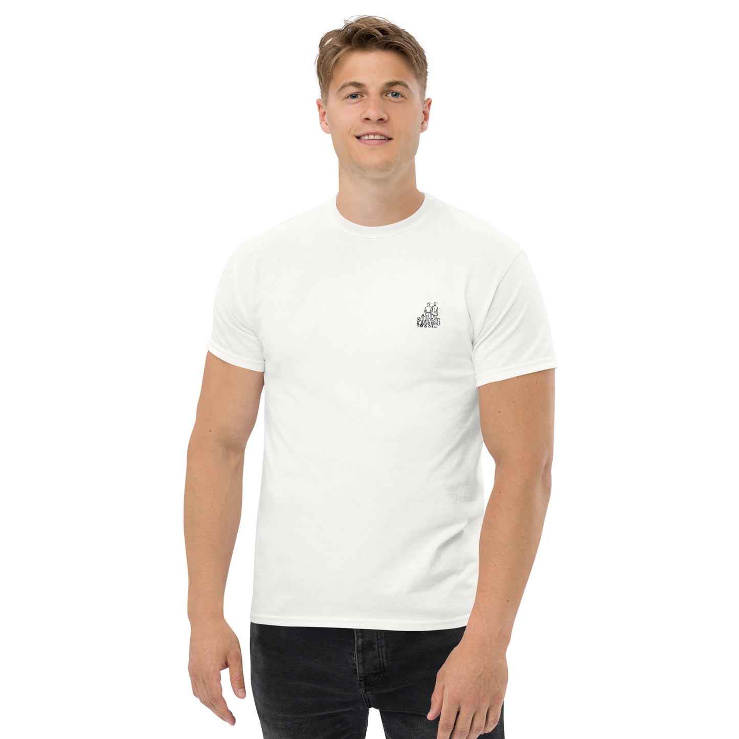 T-shirt blanc classique homme