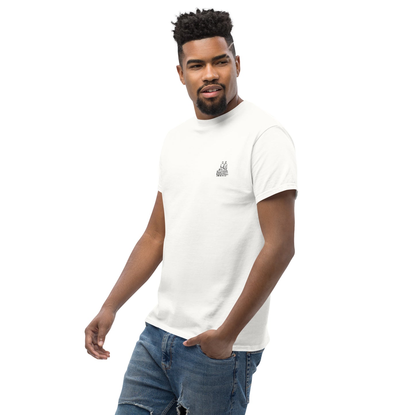 T-shirt blanc classique homme