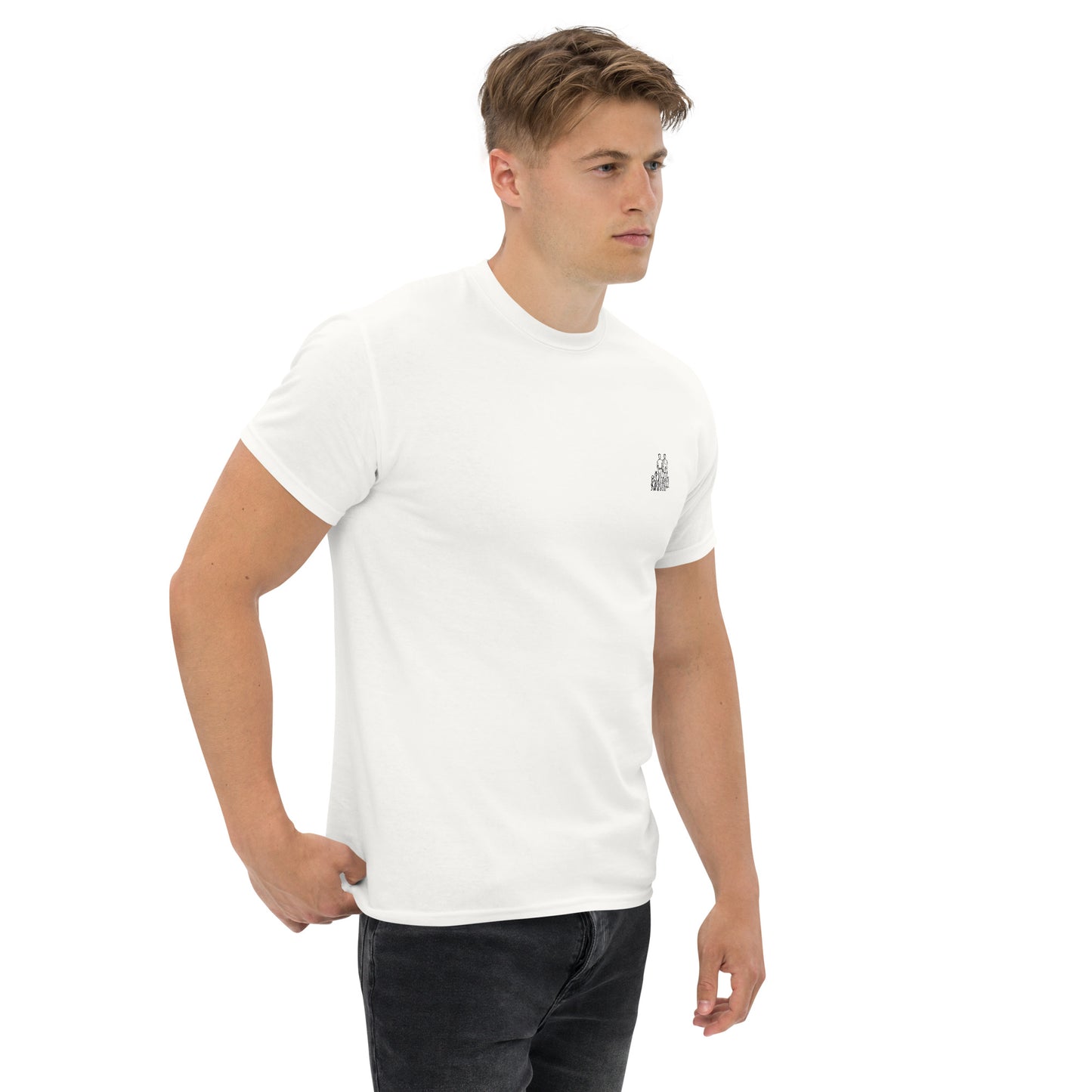 T-shirt blanc classique homme