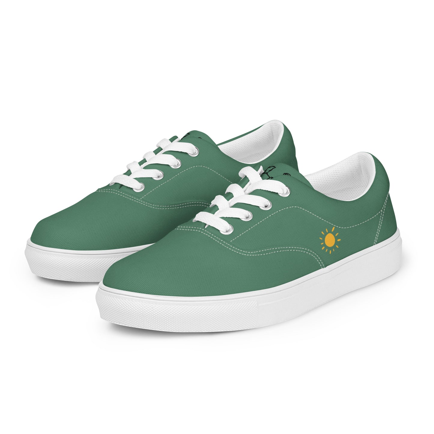 Tennis en Toile avec Lacets pour Homme - Green Court