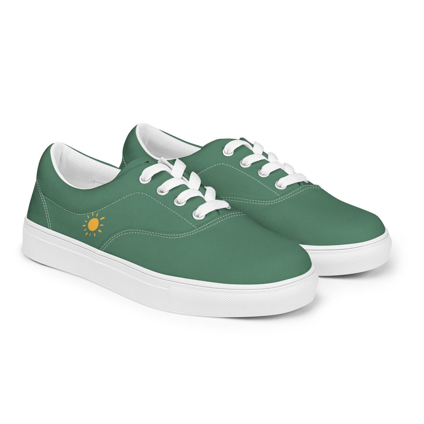 Tennis en Toile avec Lacets pour Homme - Green Court