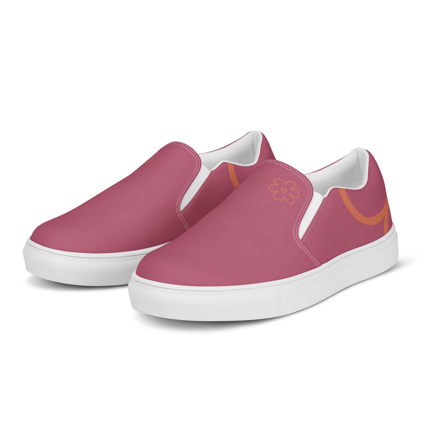 Tennis en Toile sans Lacets pour Homme - Rose Ancien