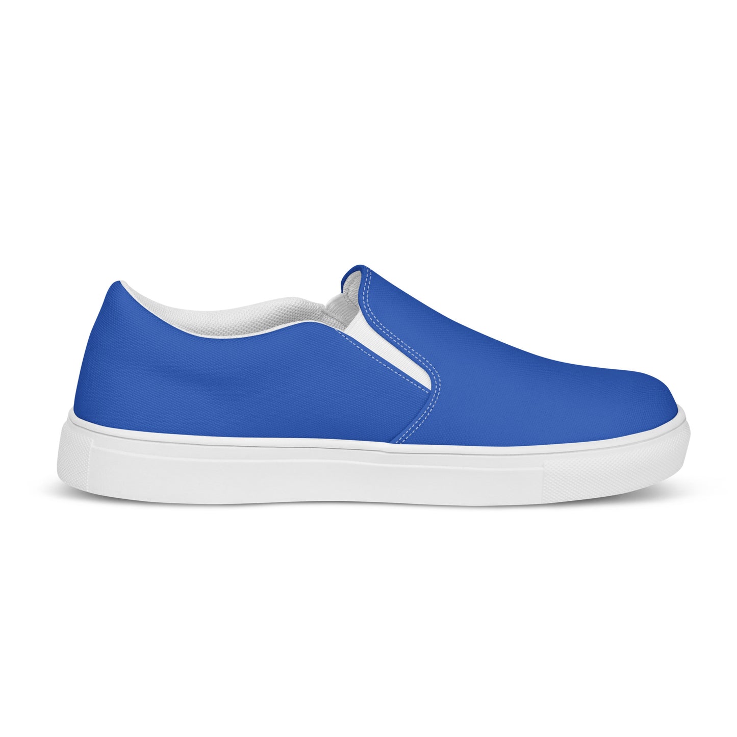 Tennis en Toile sans Lacets pour Homme - #YesWeCannes Bleu roi