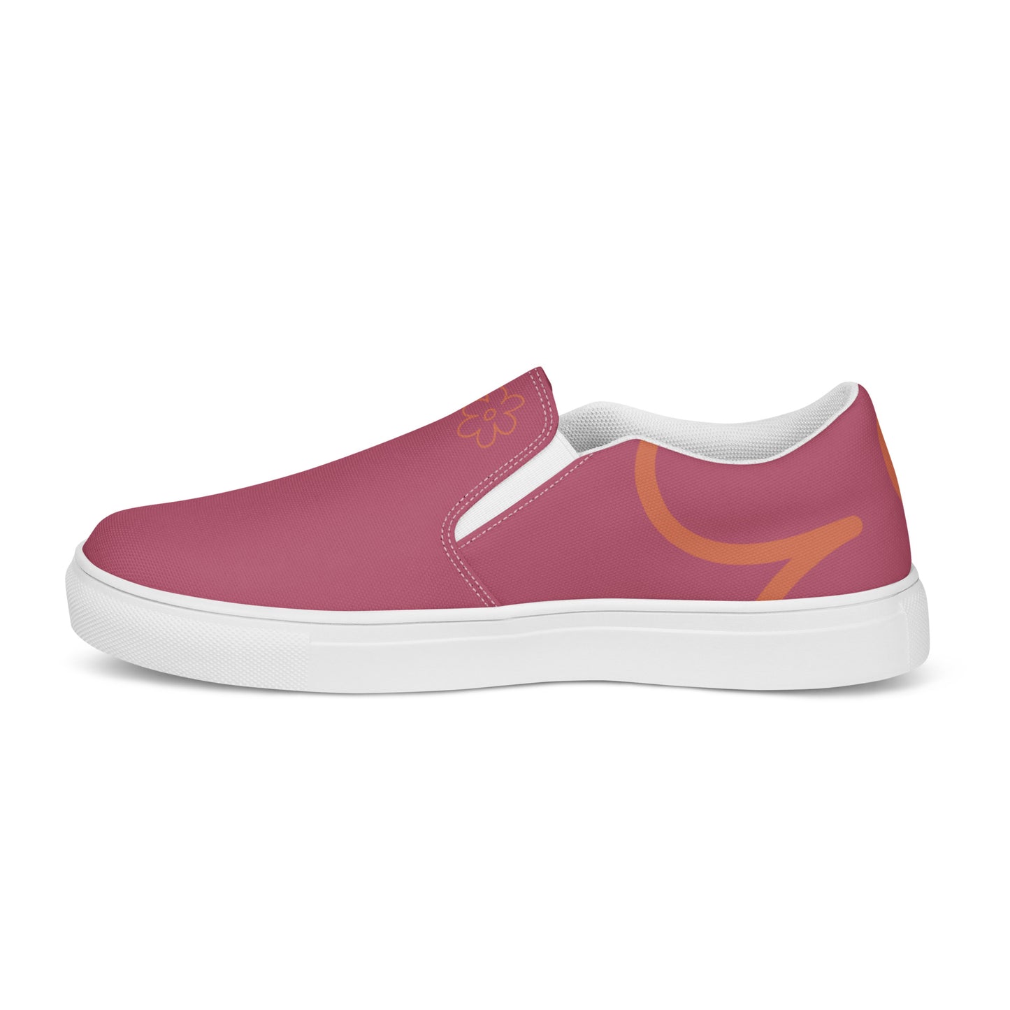 Tennis en Toile sans Lacets pour Homme - Rose Ancien