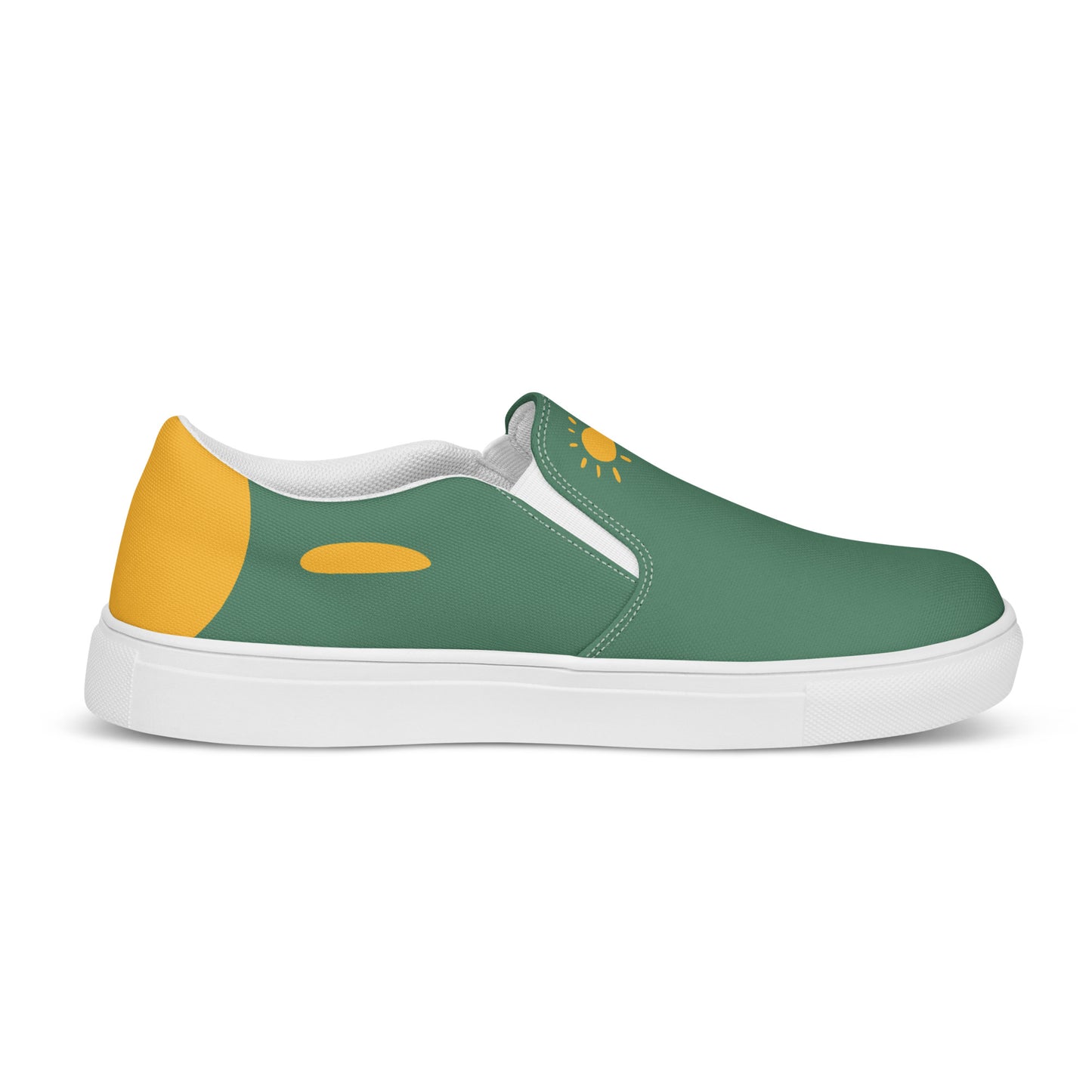 Tennis en Toile sans Lacets pour Homme - Green Court