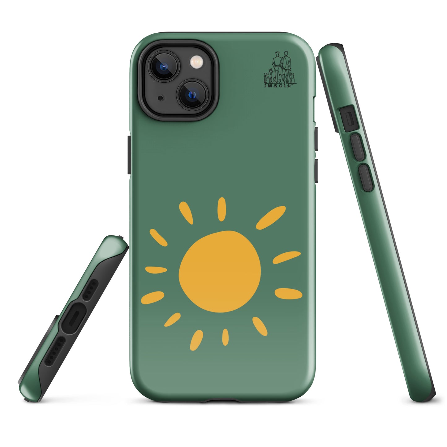 Coque pour iPhone Green court - "Simplement JM&Oli"