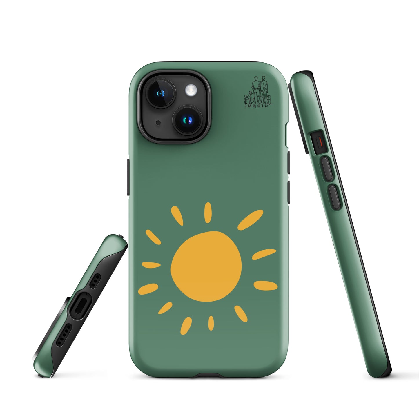 Coque pour iPhone Green court - "Simplement JM&Oli"