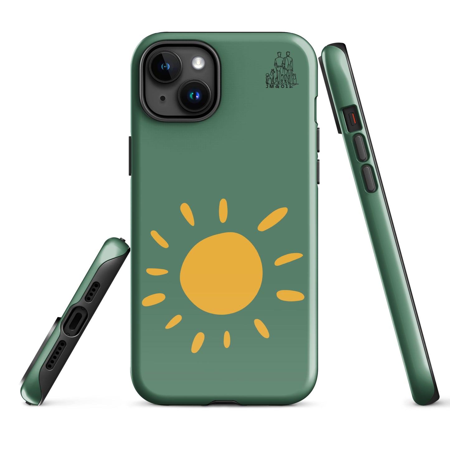 Coque pour iPhone Green court - "Simplement JM&Oli"