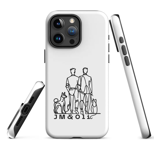 Coque pour iPhone Blanc - "Simplement JM&Oli"