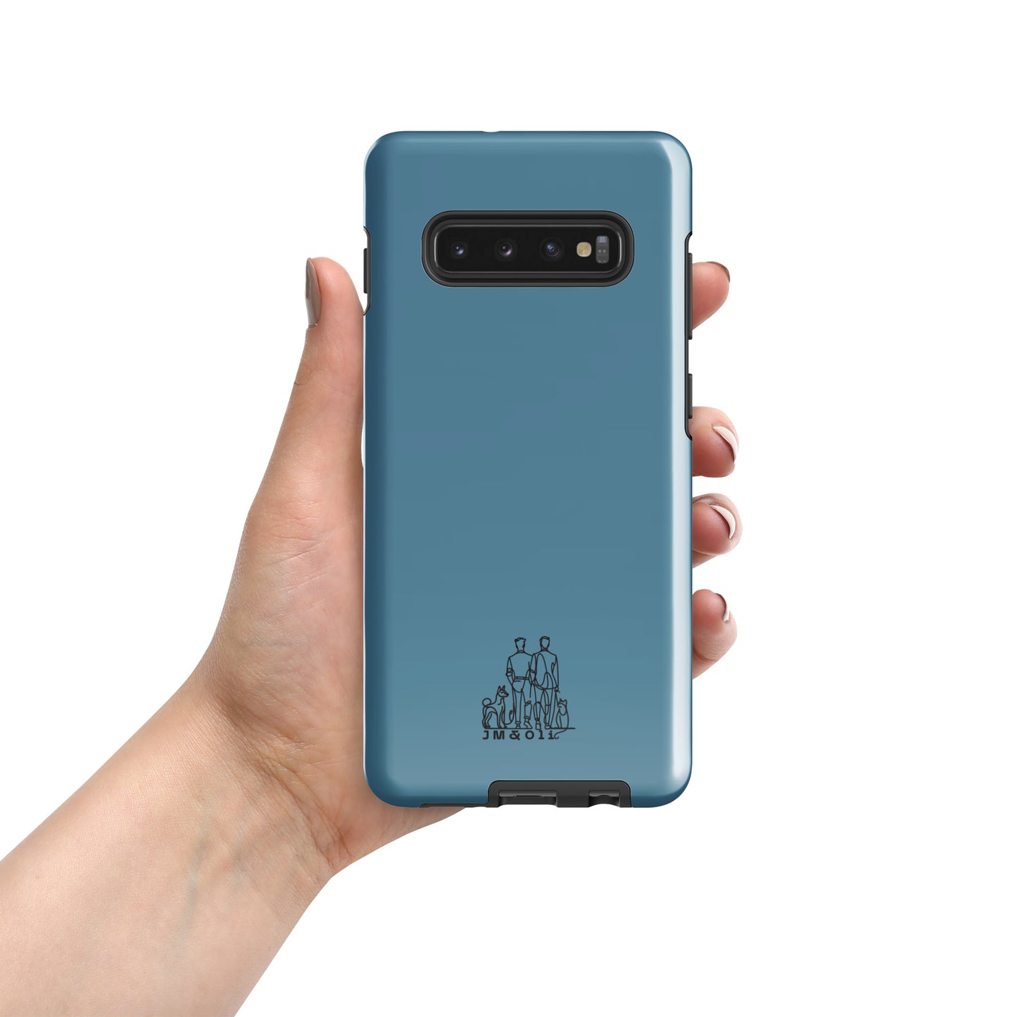 Coque Solide Samsung® Bleu Gris - Collection "Simplement JM&Oli"