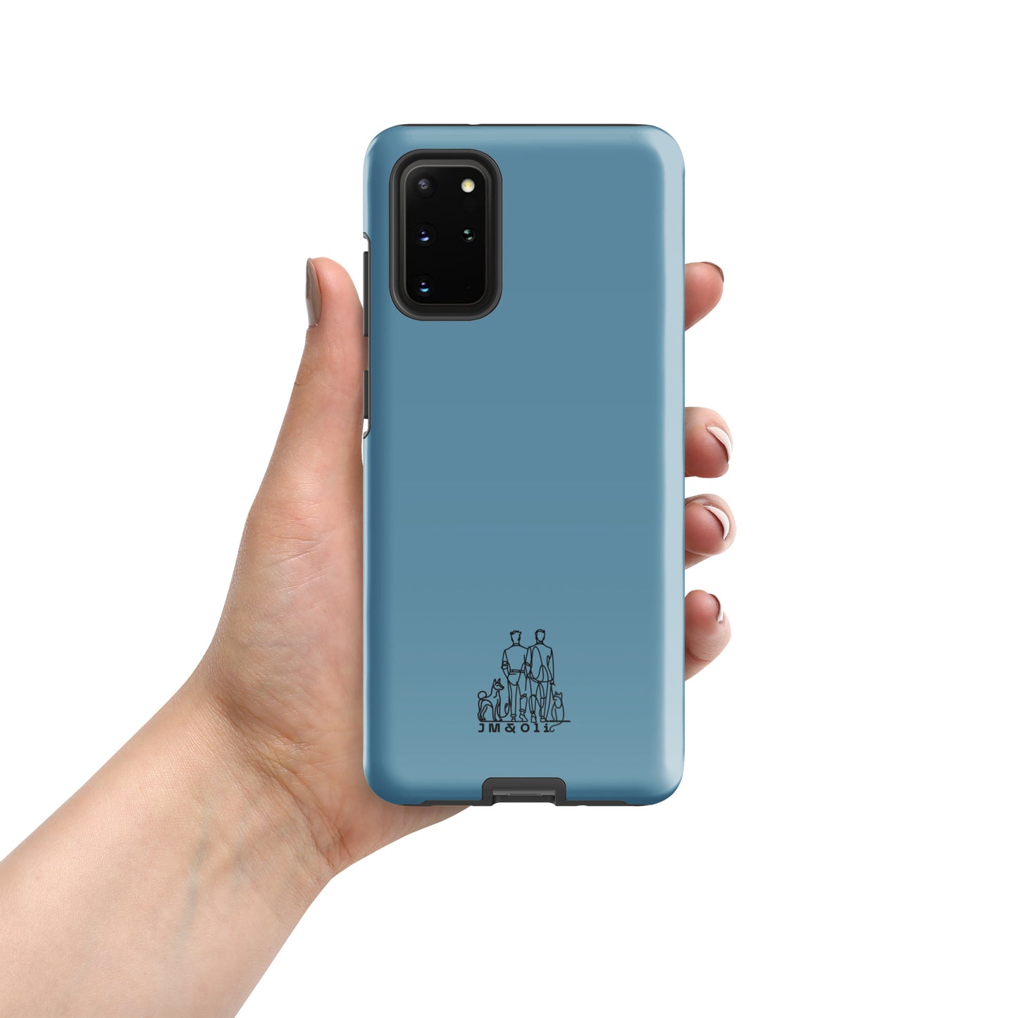 Coque Solide Samsung® Bleu Gris - Collection "Simplement JM&Oli"