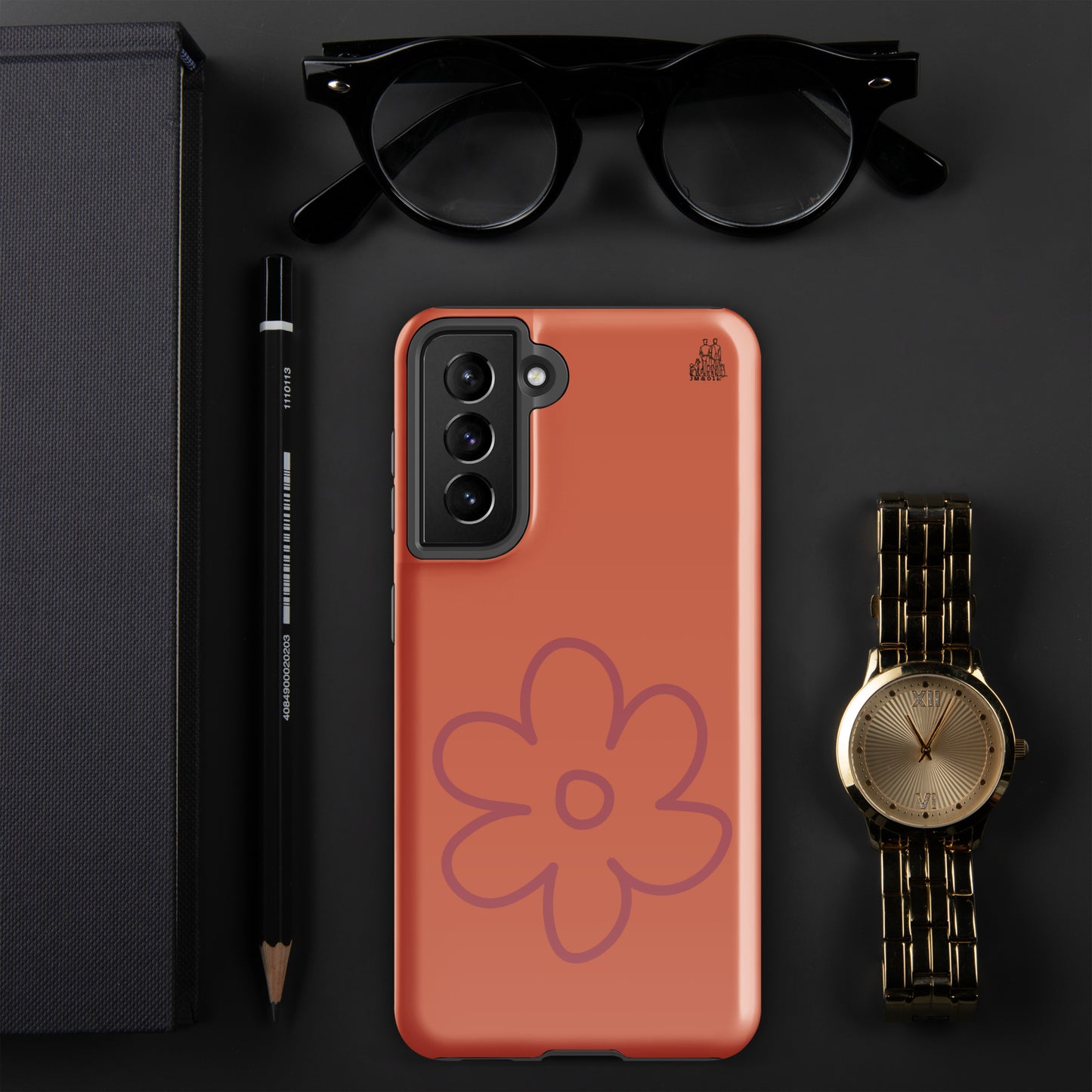 Coque Solide Samsung® Orange Terracotta - Collection "Simplement JM&Oli"