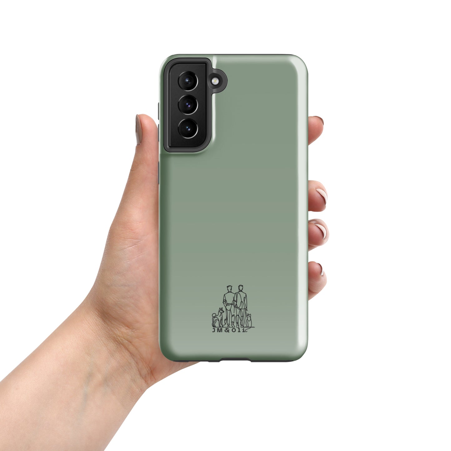 Coque Solide Samsung® Vert de Gris - Collection "Simplement JM&Oli"