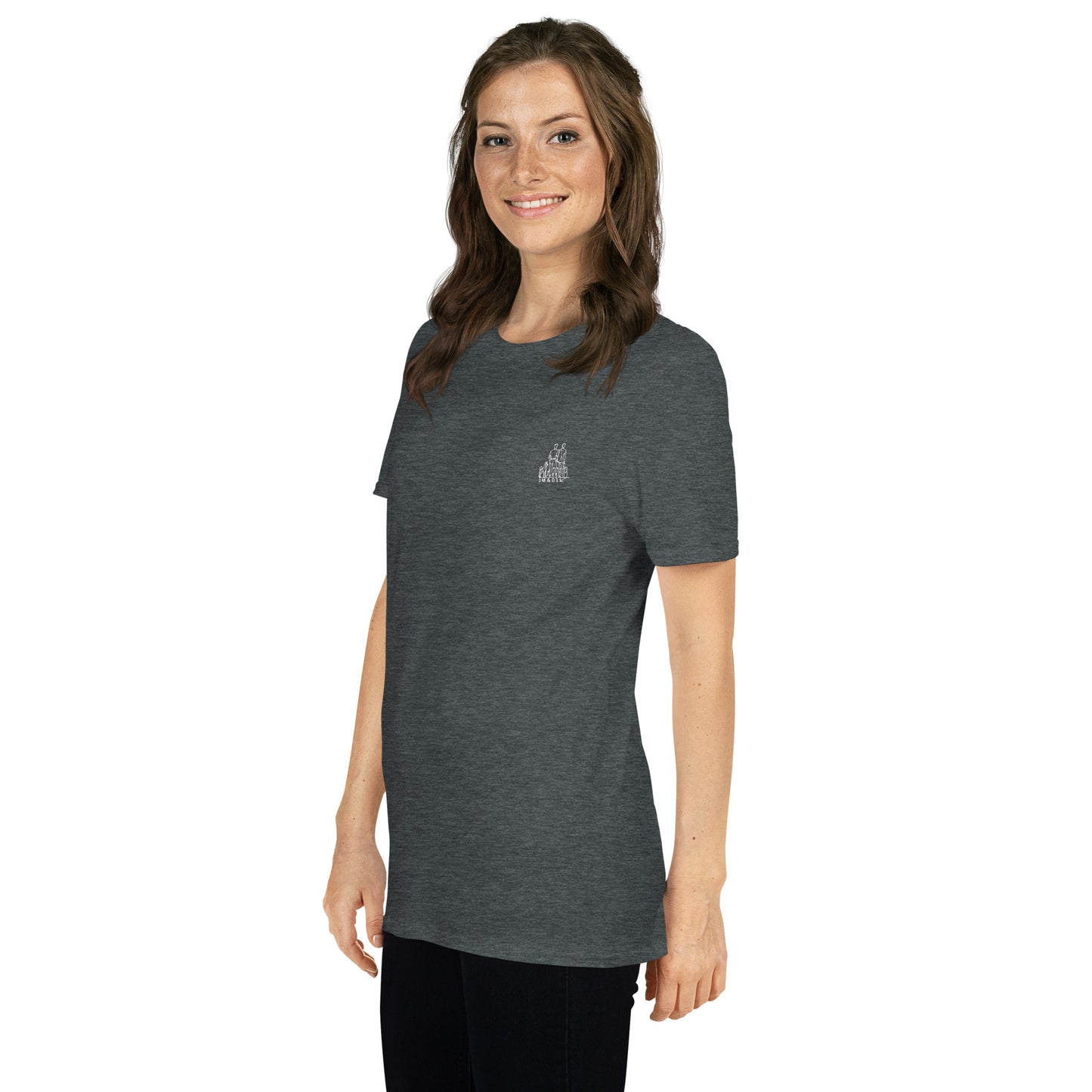 T-shirt gris Classique Femme