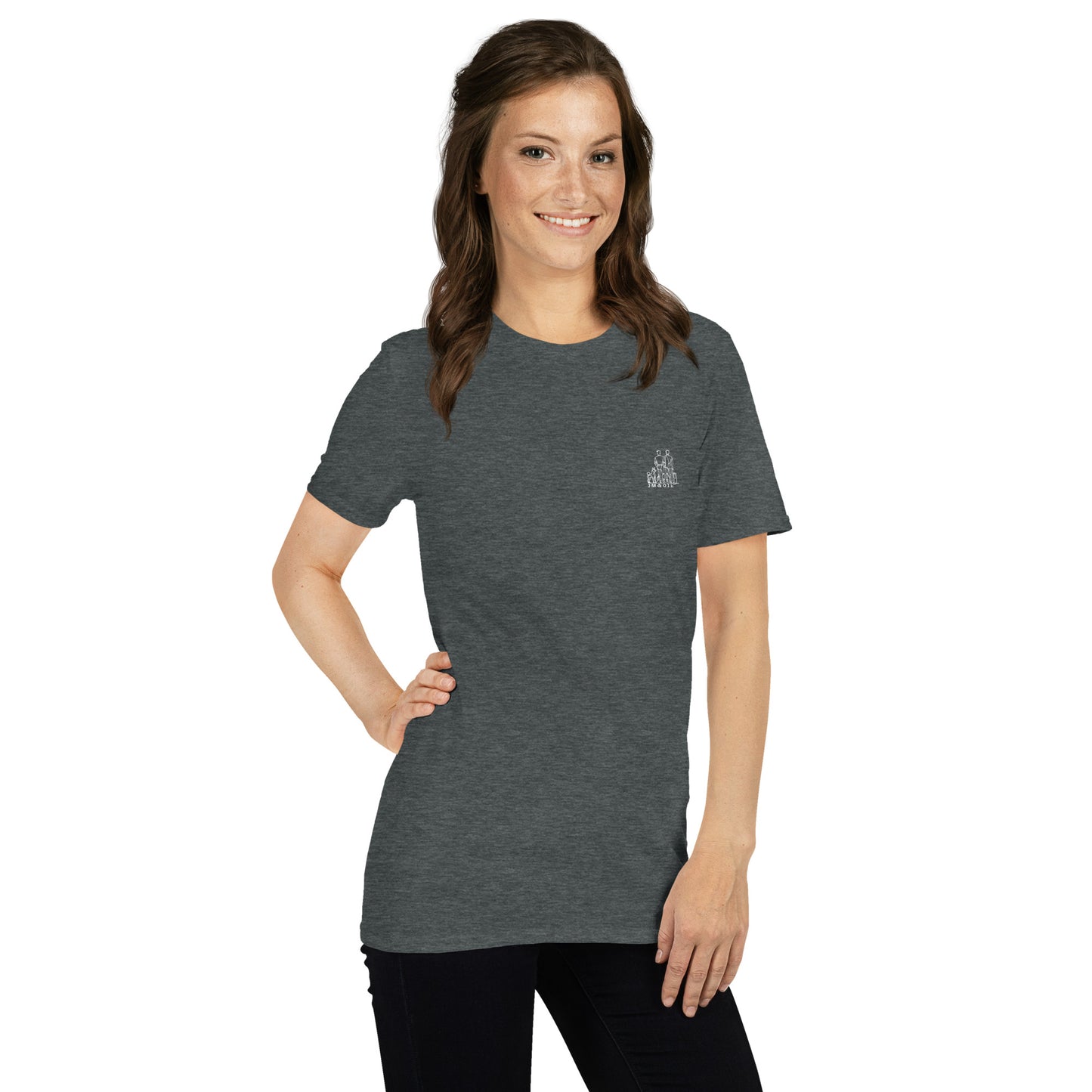 T-shirt gris Classique Femme