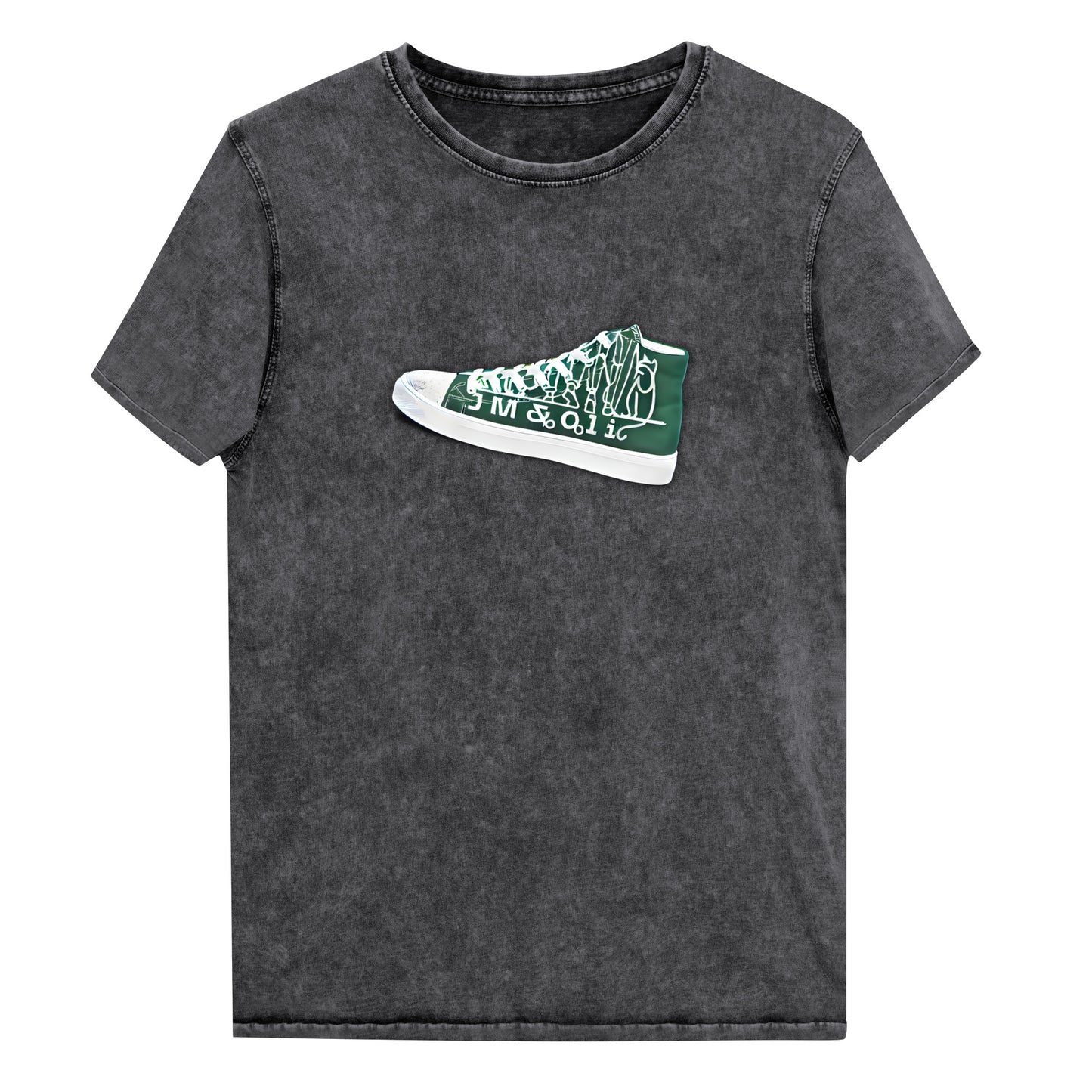 T-shirt en Denim pour Homme basket Green Court