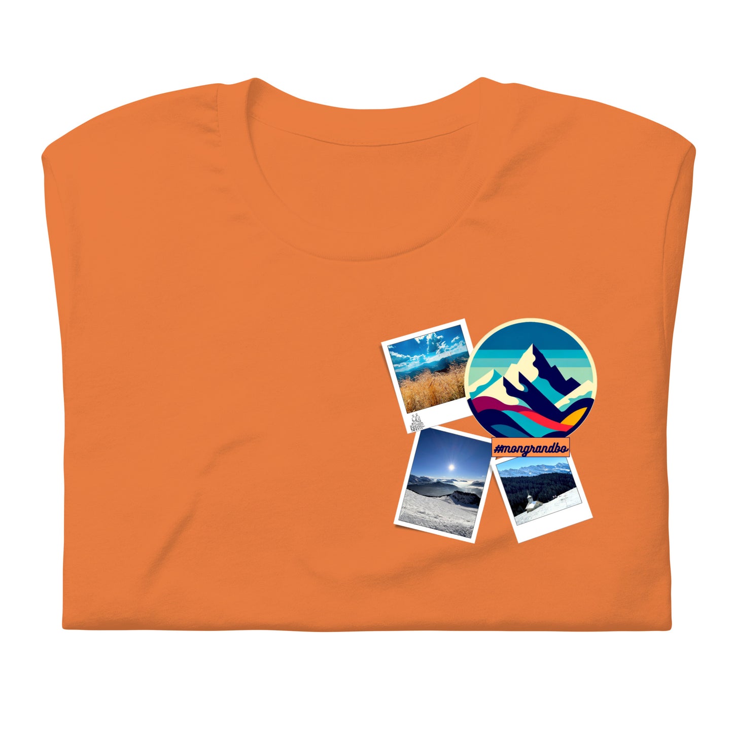 T-shirt Femme #mongrandbo bleu marine ou orange