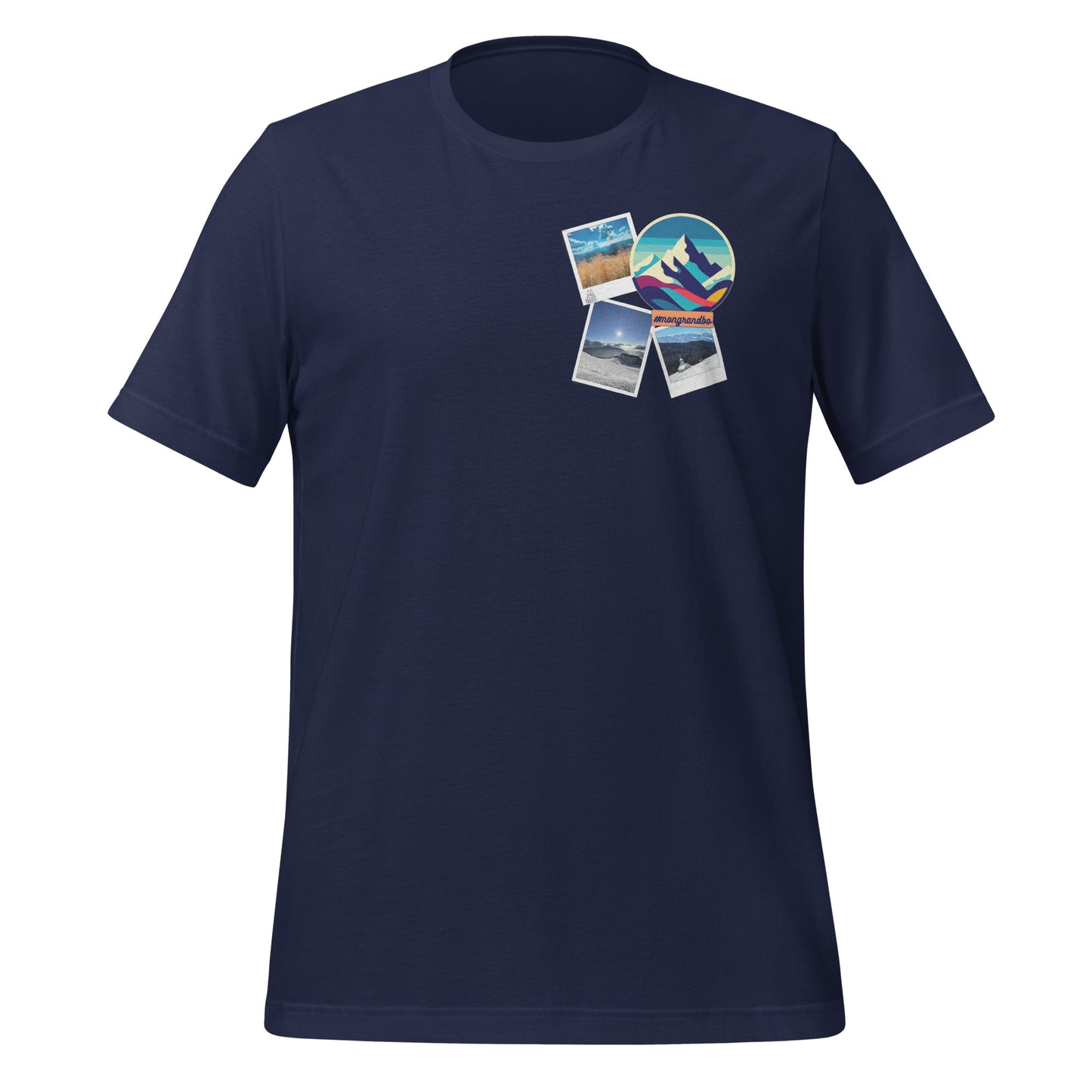 T-shirt Homme #mongrandbo bleu marine ou orange