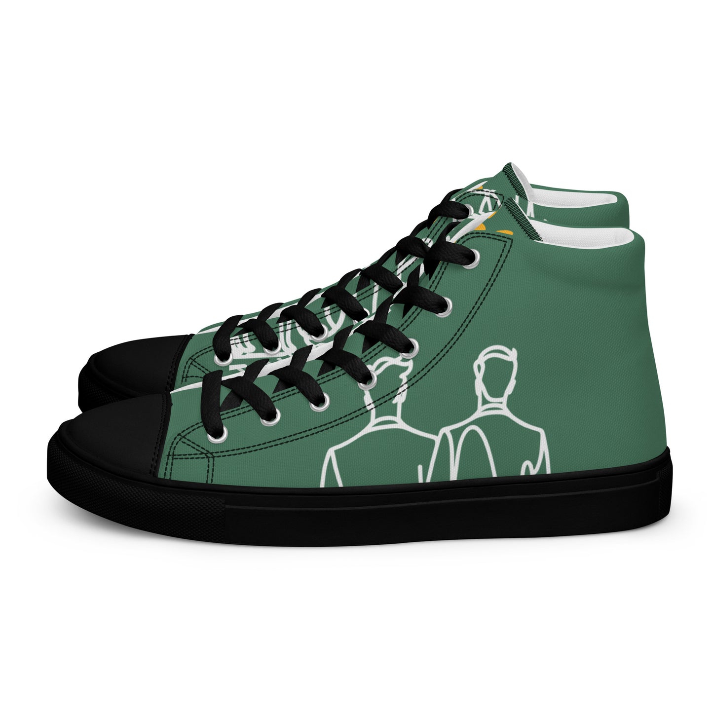 Baskets Hautes en Toile Femme Green Court - "Simplement JM&Oli"