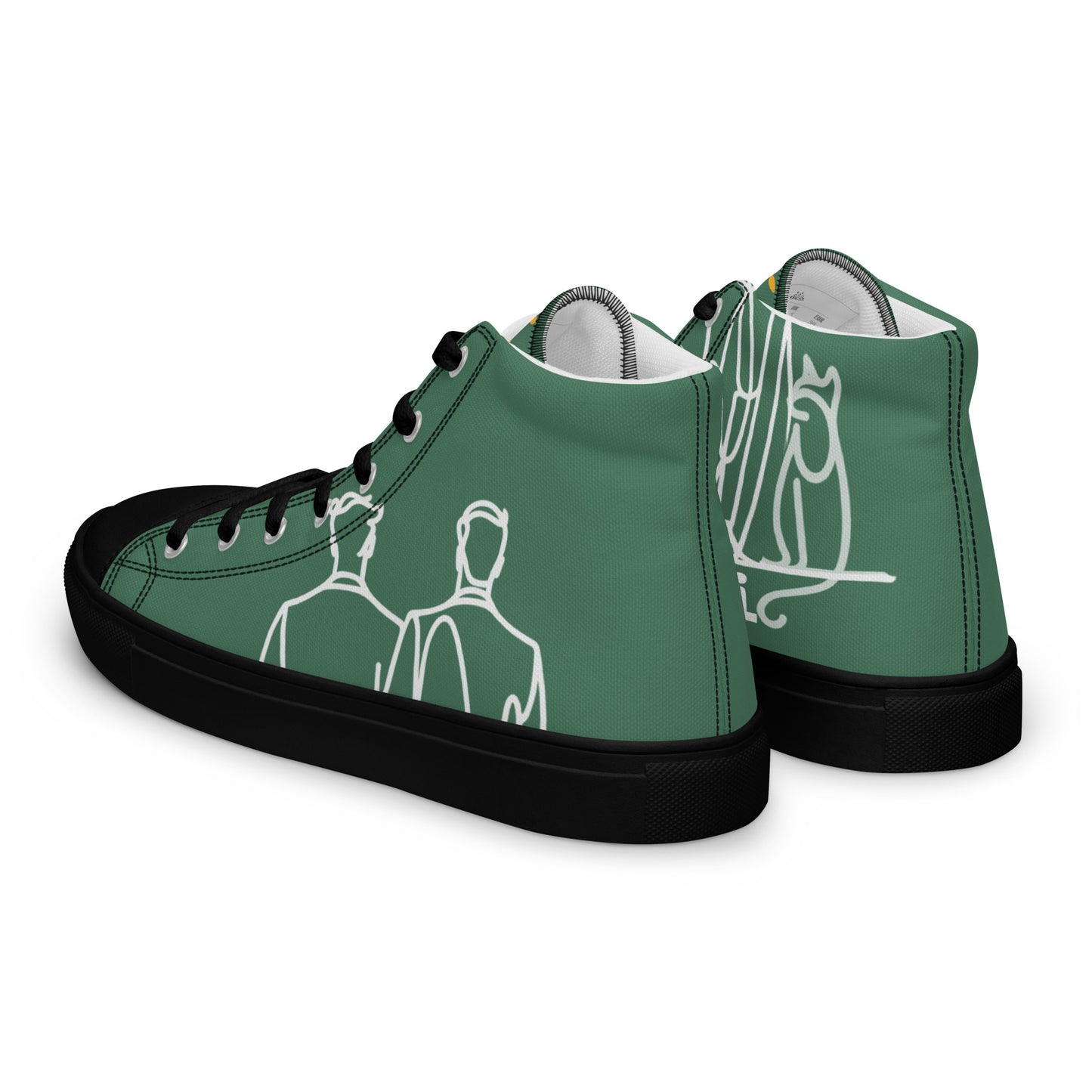 Baskets Hautes en Toile Femme Green Court - "Simplement JM&Oli"