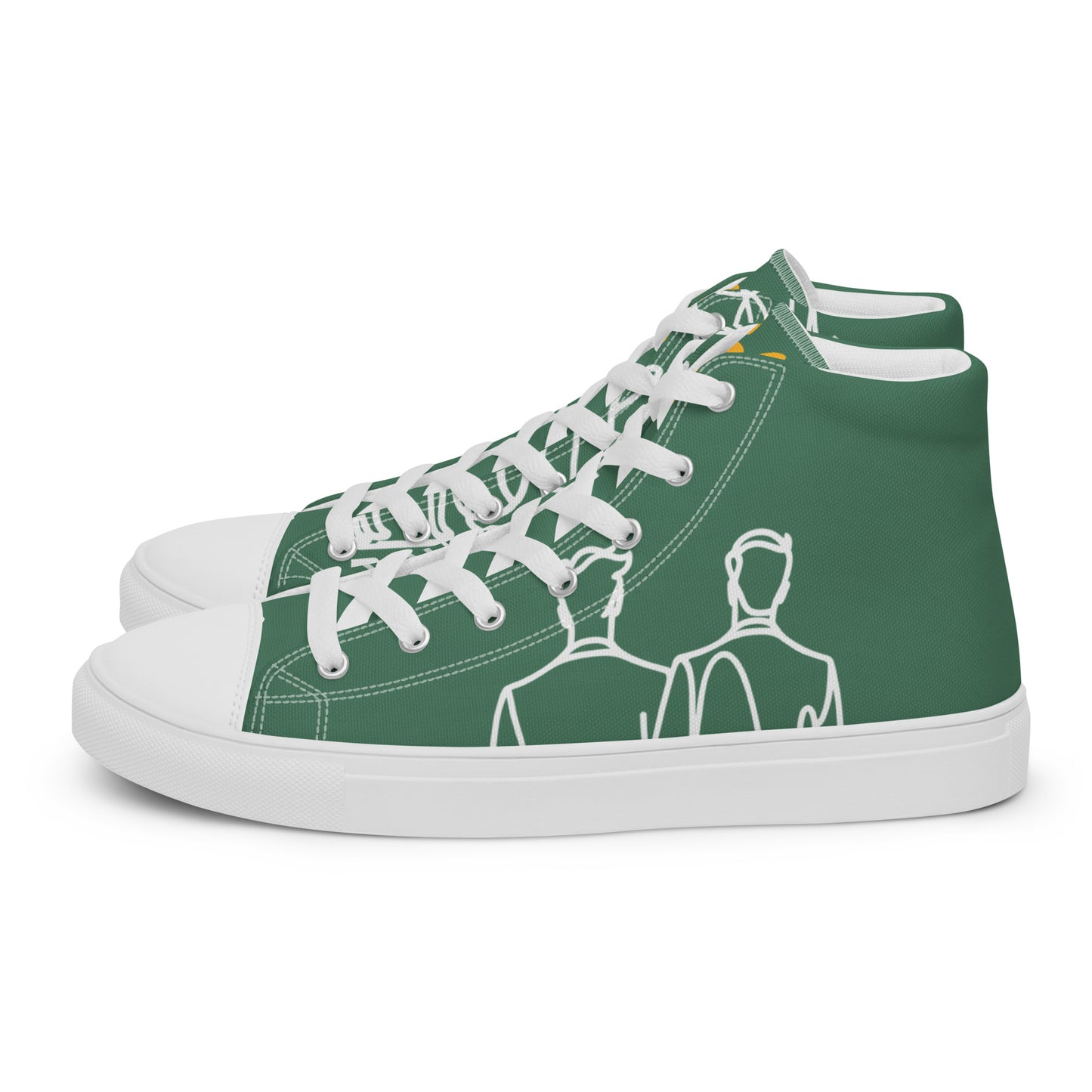 Baskets Hautes en Toile Femme Green Court - "Simplement JM&Oli"