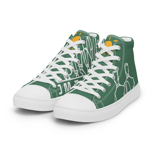 Baskets Hautes en Toile Femme Green Court - "Simplement JM&Oli"