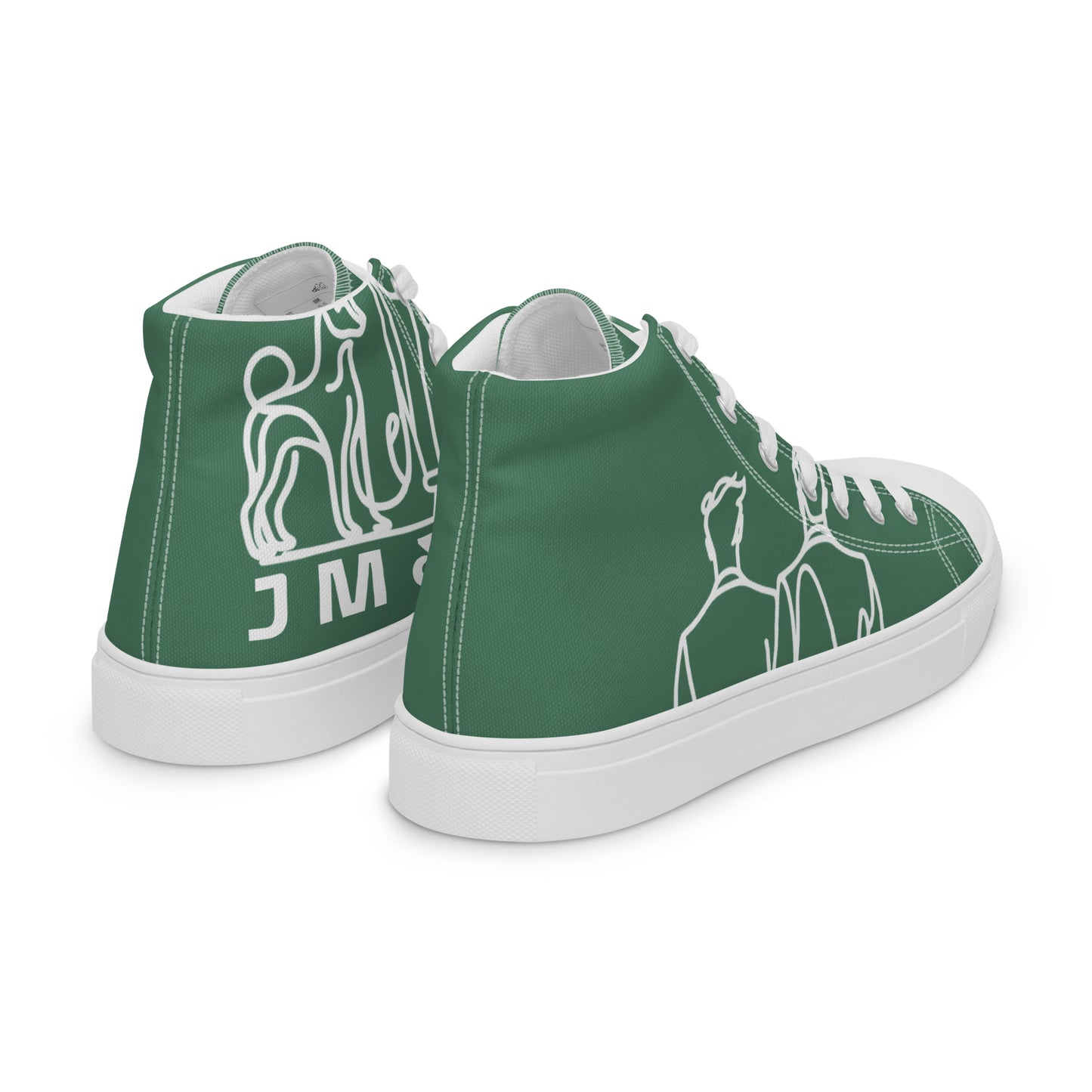 Baskets Hautes en Toile Femme Green Court - "Simplement JM&Oli"