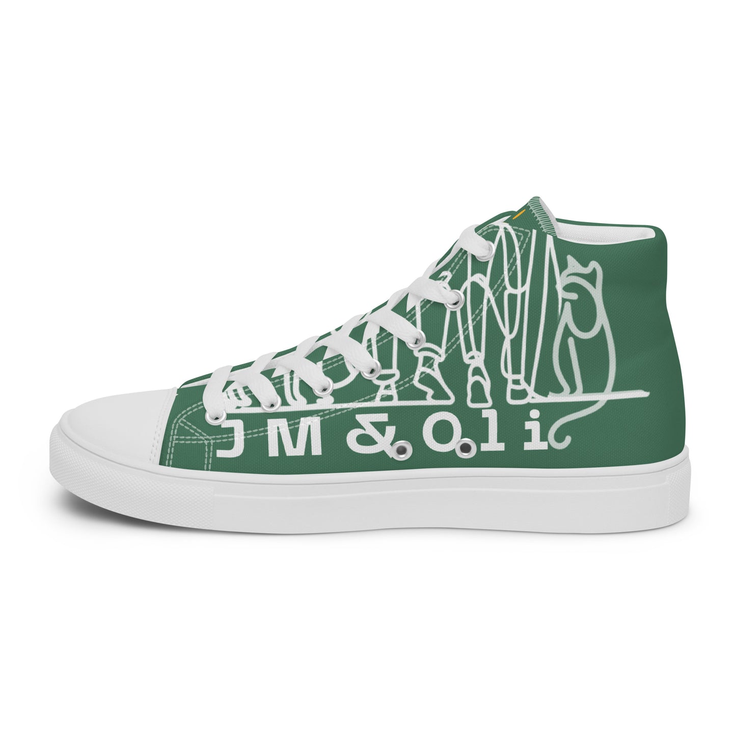 Baskets Hautes en Toile Femme Green Court - "Simplement JM&Oli"