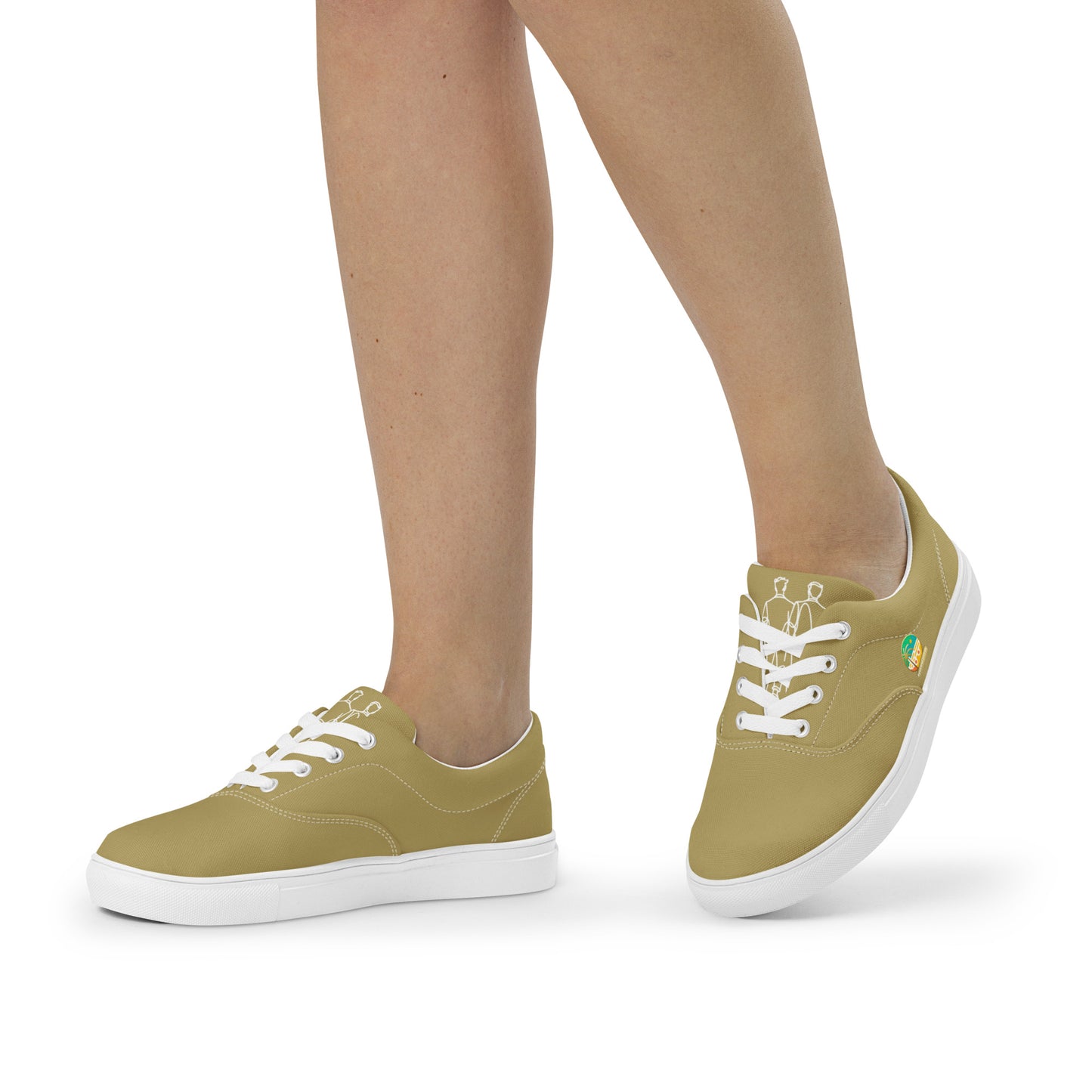 Tennis en Toile avec Lacets pour Femme - #YesWeCannes Or