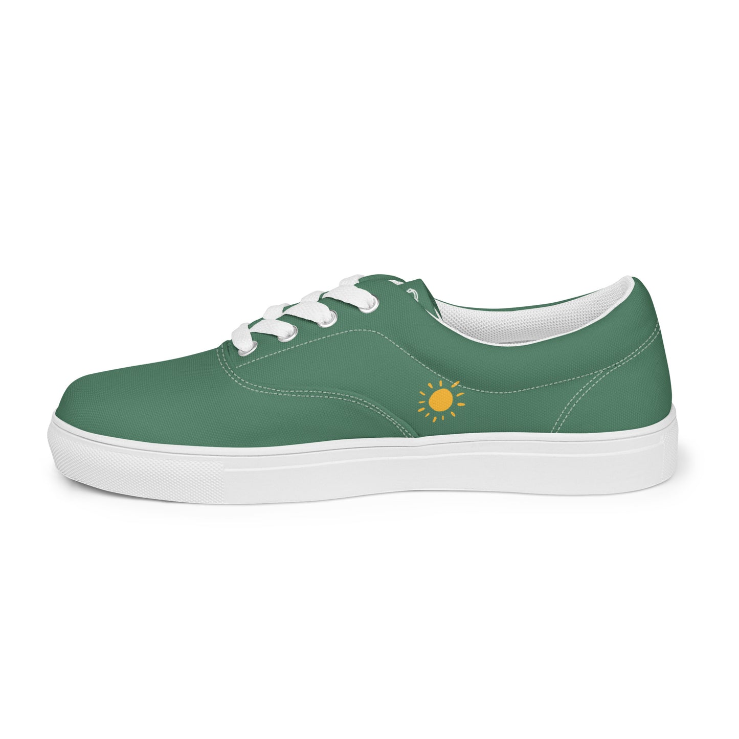 Tennis en Toile avec Lacets pour Femme - Green Court