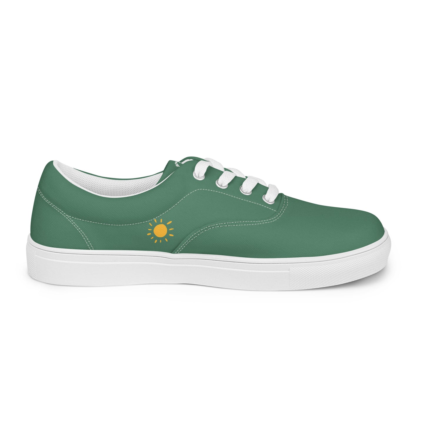 Tennis en Toile avec Lacets pour Femme - Green Court