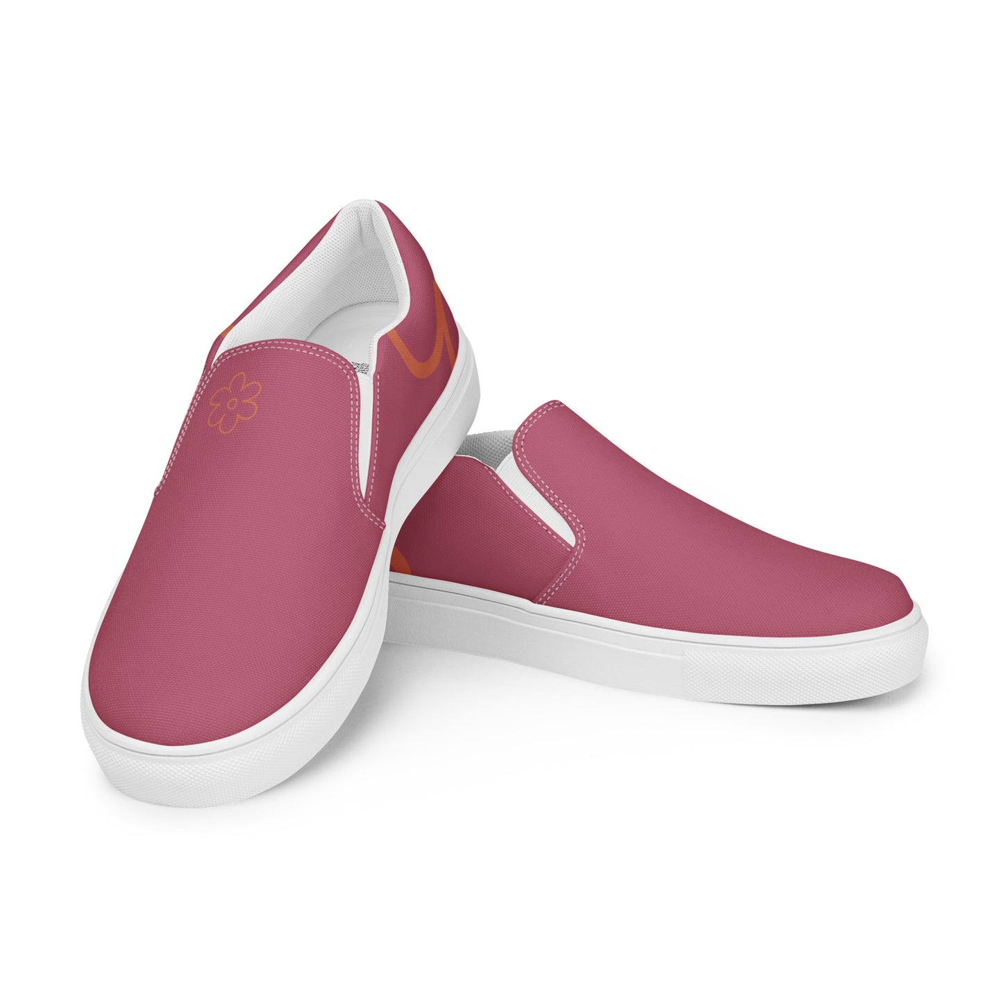 Tennis en Toile sans Lacets pour Femme - Rose Ancien